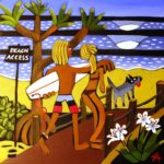 Beach Access Walk Way with Lillies