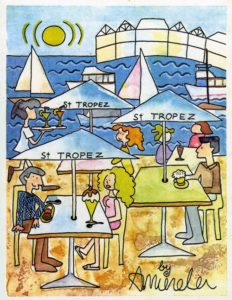 St Tropez Menu Design